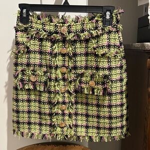 Walter Baker Dublin Tweed green/pink/black 0
NWT from Saks